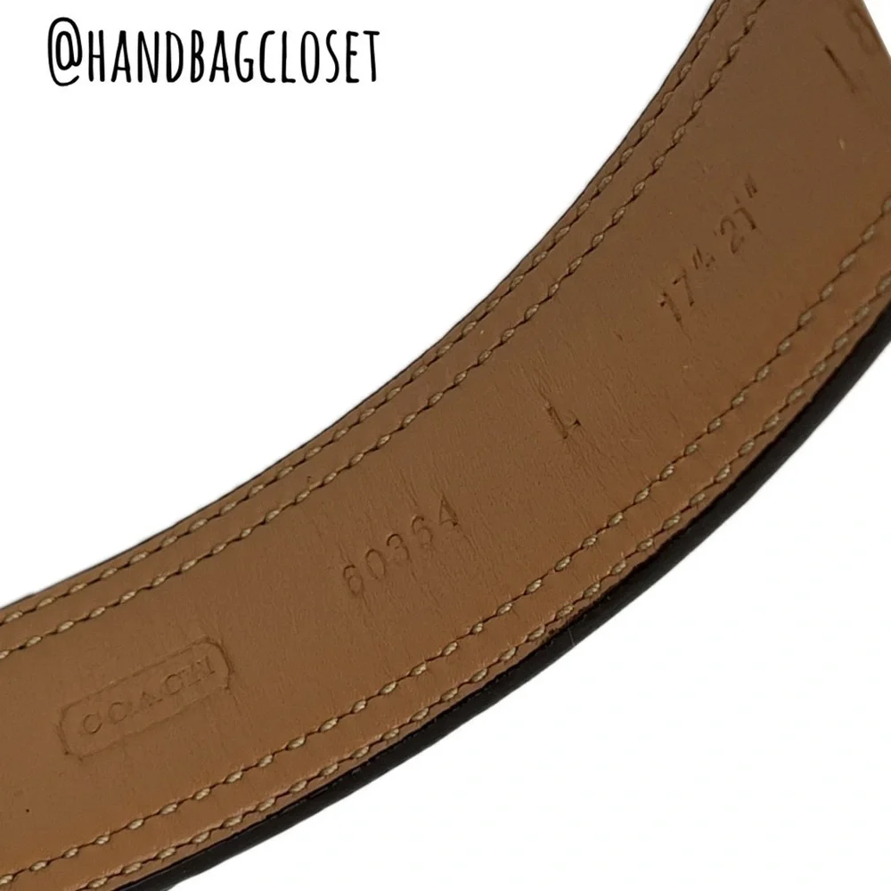 Coach Signature Leather Vintage Light Brown Tan Size Large 17-21” Dog Collar